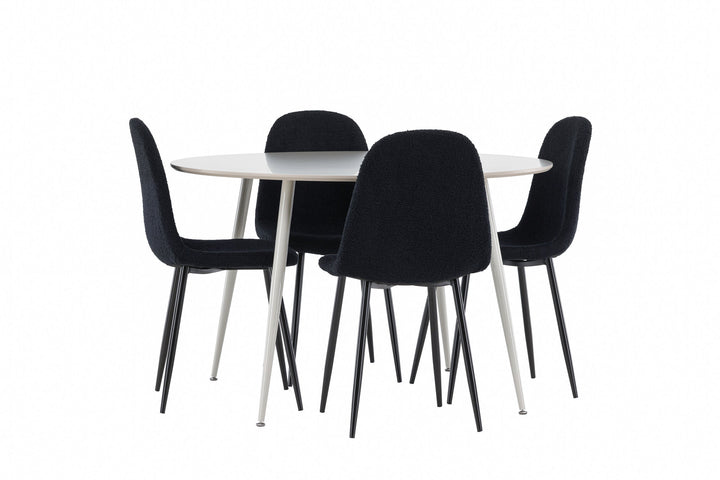 Venture Home Plaza Dining Table with Polar Dining Chair