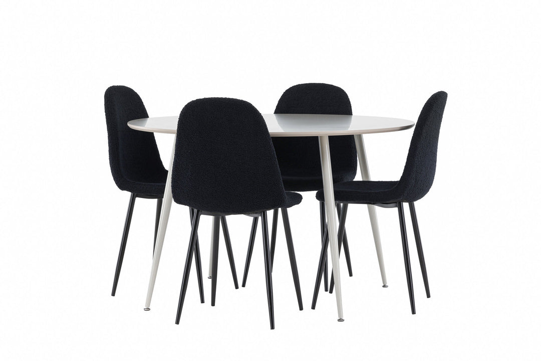 Venture Home Plaza Dining Table with Polar Dining Chair