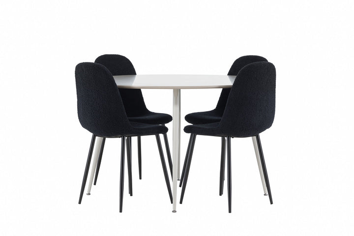 Venture Home Plaza Dining Table with Polar Dining Chair