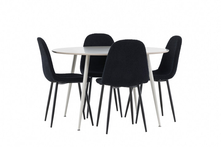 Venture Home Plaza Dining Table with Polar Dining Chair
