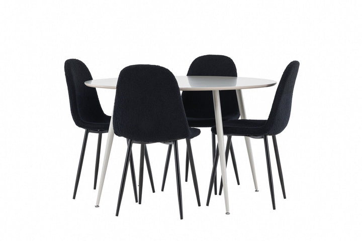 Venture Home Plaza Dining Table with Polar Dining Chair