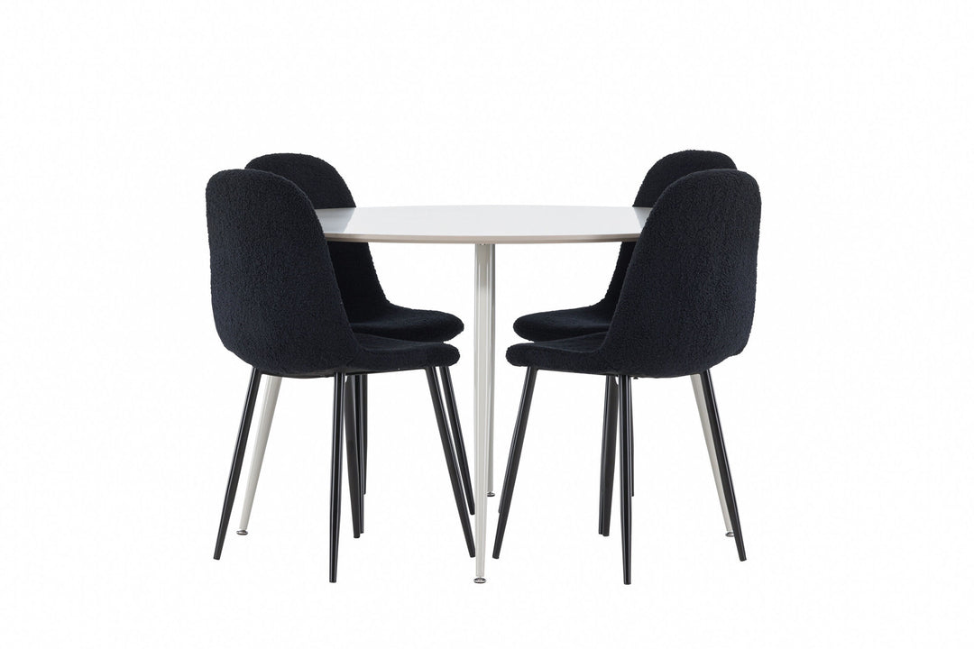 Venture Home Plaza Dining Table with Polar Dining Chair