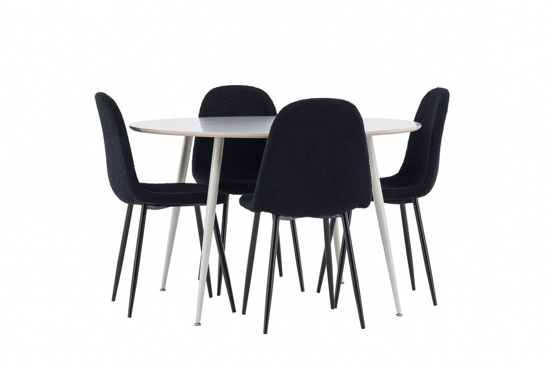 Venture Home Plaza Dining Table with Polar Dining Chair