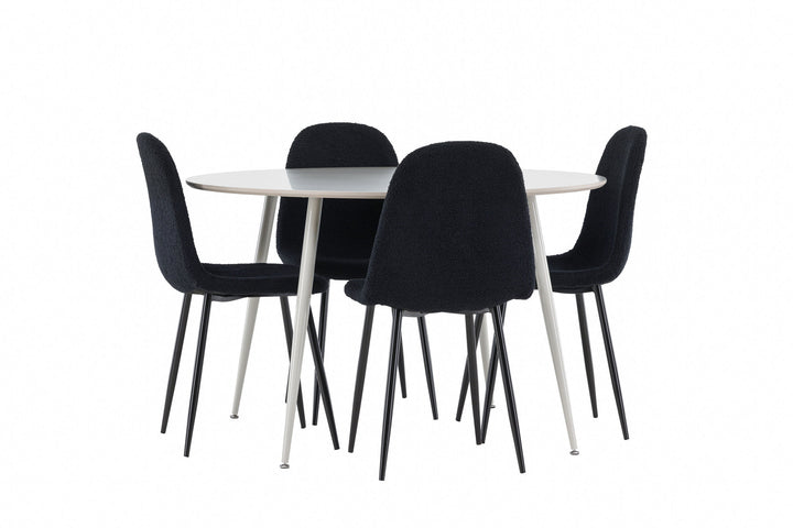Venture Home Plaza Dining Table with Polar Dining Chair