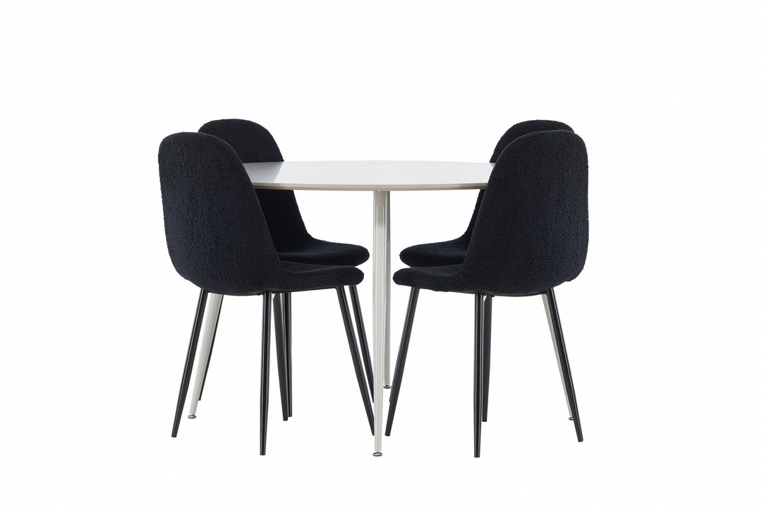 Venture Home Plaza Dining Table with Polar Dining Chair