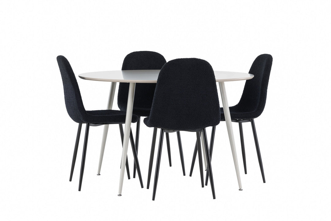 Venture Home Plaza Dining Table with Polar Dining Chair