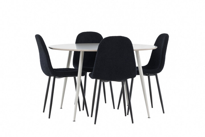Venture Home Plaza Dining Table with Polar Dining Chair