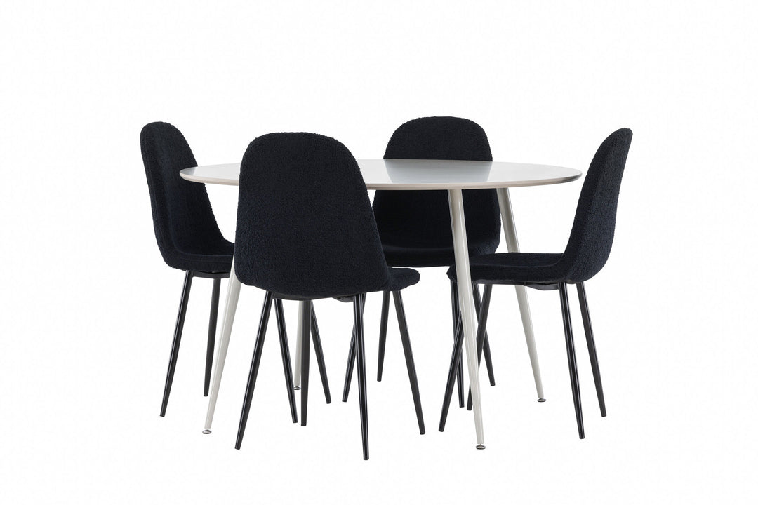Venture Home Plaza Dining Table with Polar Dining Chair
