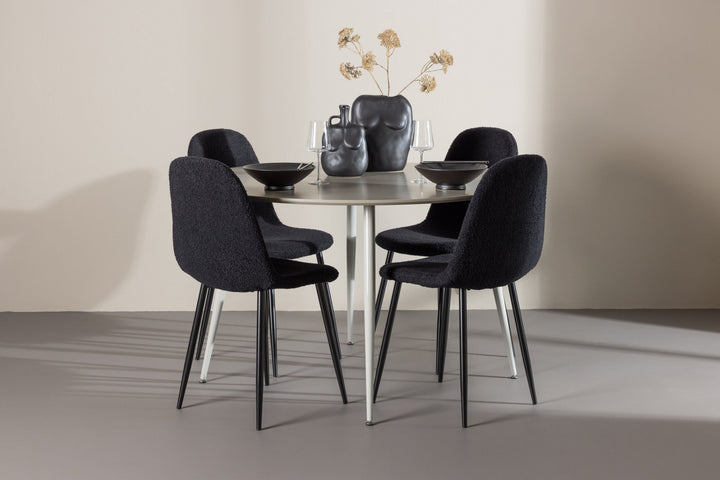 Venture Home Plaza Dining Table with Polar Dining Chair
