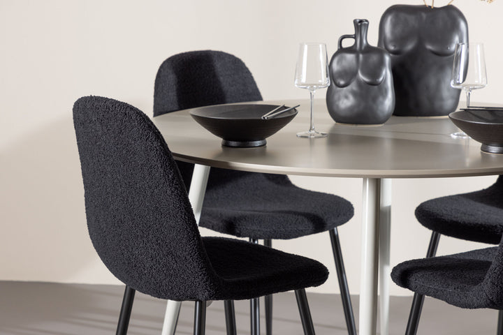 Venture Home Plaza Dining Table with Polar Dining Chair