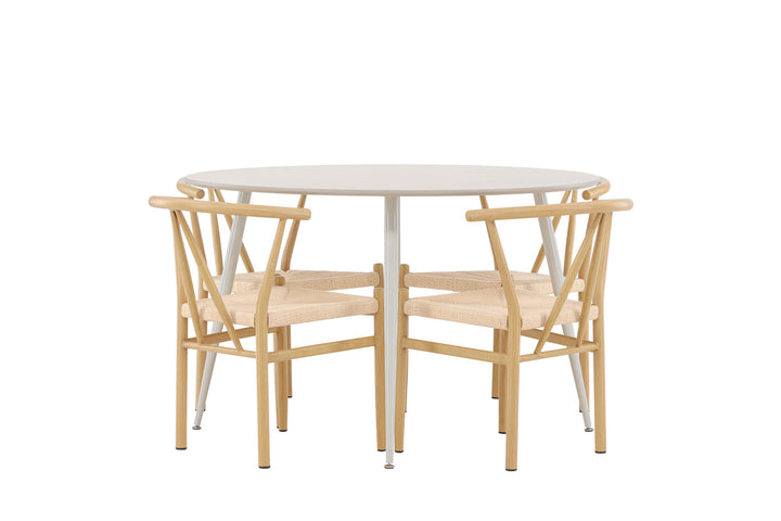 Venture Home Plaza Dining Table with Alfons Dining Chair