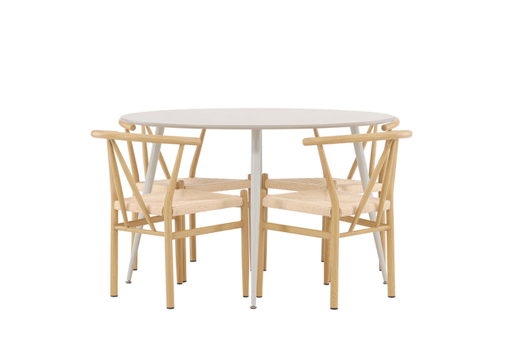 Venture Home Plaza Dining Table with Alfons Dining Chair