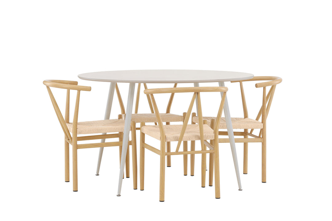 Venture Home Plaza Dining Table with Alfons Dining Chair