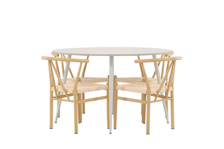 Venture Home Plaza Dining Table with Alfons Dining Chair