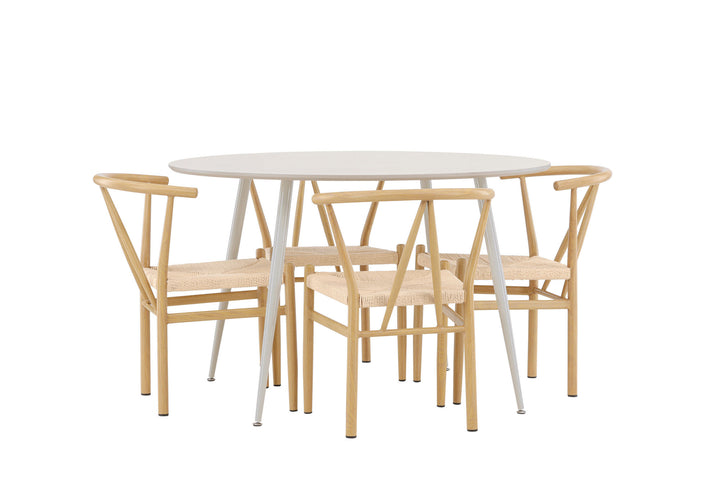 Venture Home Plaza Dining Table with Alfons Dining Chair