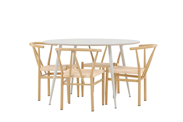 Venture Home Plaza Dining Table with Alfons Dining Chair