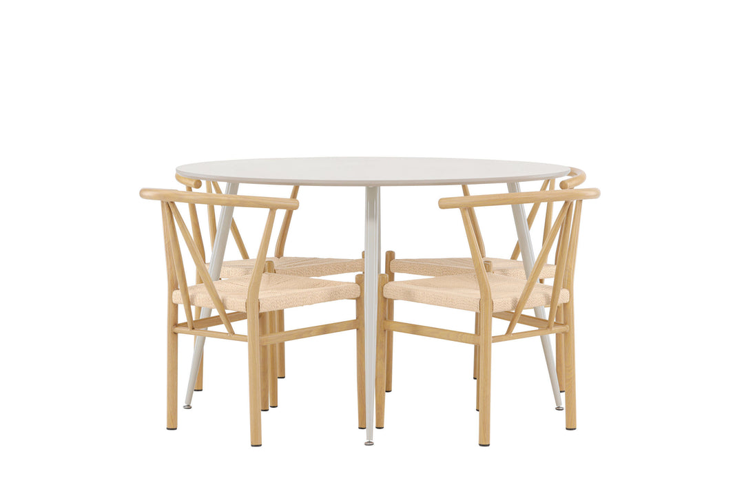 Venture Home Plaza Dining Table with Alfons Dining Chair