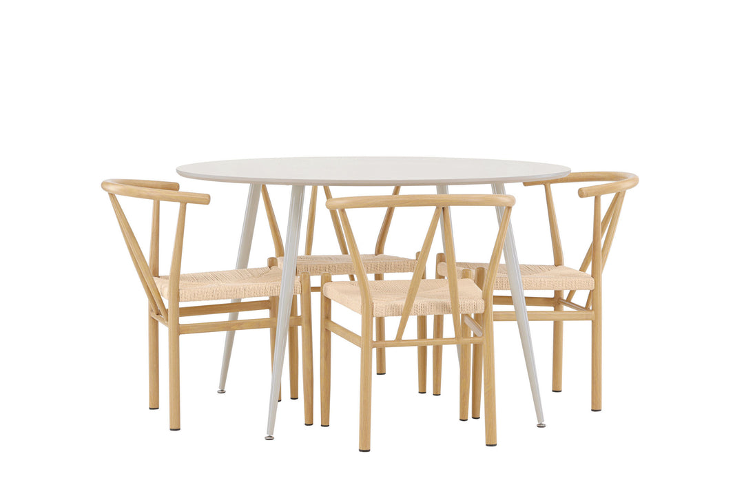 Venture Home Plaza Dining Table with Alfons Dining Chair