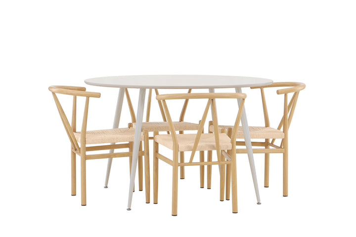 Venture Home Plaza Dining Table with Alfons Dining Chair