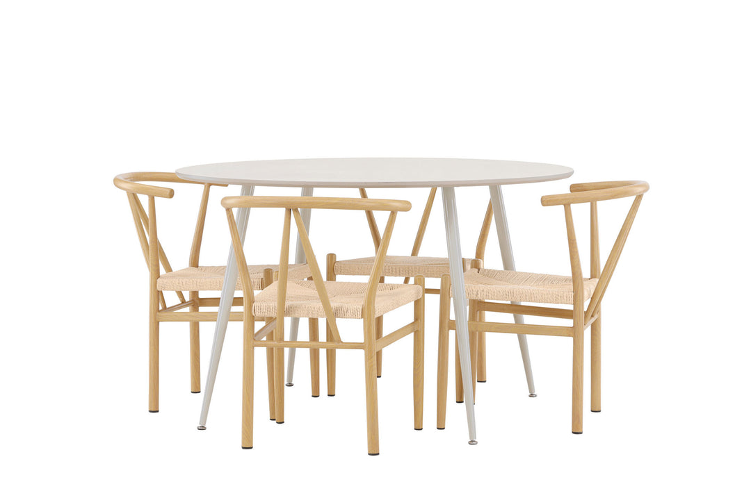 Venture Home Plaza Dining Table with Alfons Dining Chair