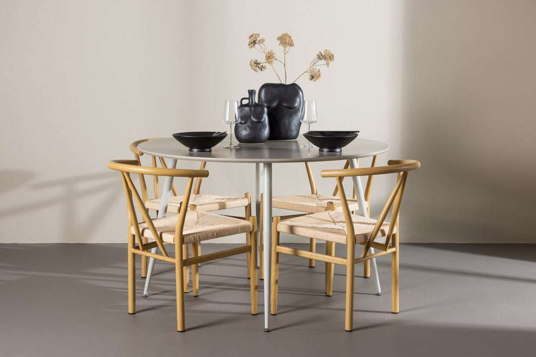 Venture Home Plaza Dining Table with Alfons Dining Chair