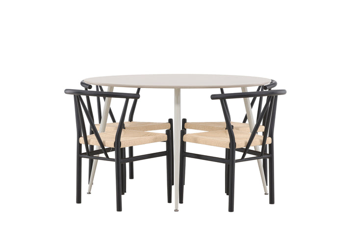 Venture Home Plaza Dining Table with Alfons Dining Chair
