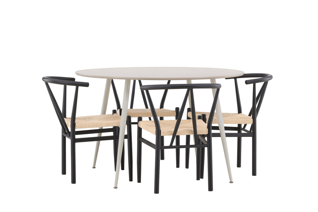 Venture Home Plaza Dining Table with Alfons Dining Chair