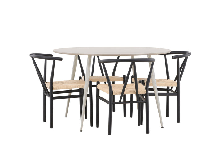 Venture Home Plaza Dining Table with Alfons Dining Chair
