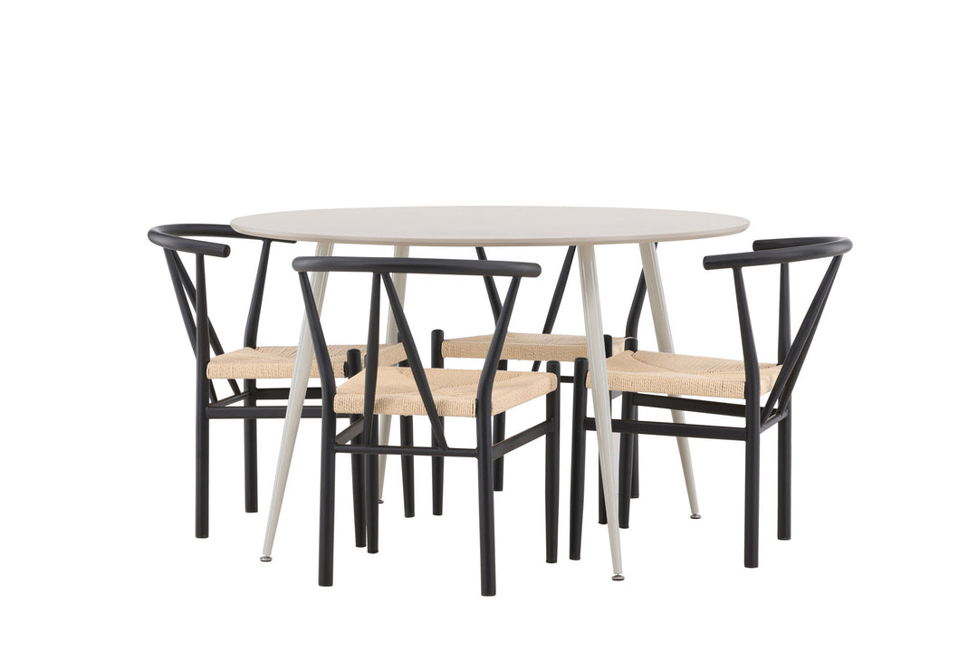 Venture Home Plaza Dining Table with Alfons Dining Chair