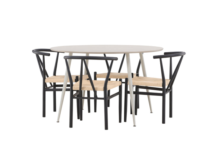 Venture Home Plaza Dining Table with Alfons Dining Chair
