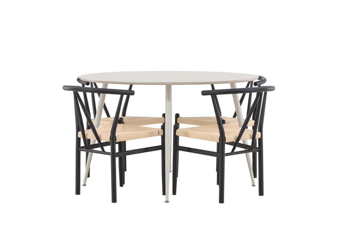 Venture Home Plaza Dining Table with Alfons Dining Chair
