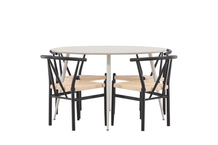 Venture Home Plaza Dining Table with Alfons Dining Chair