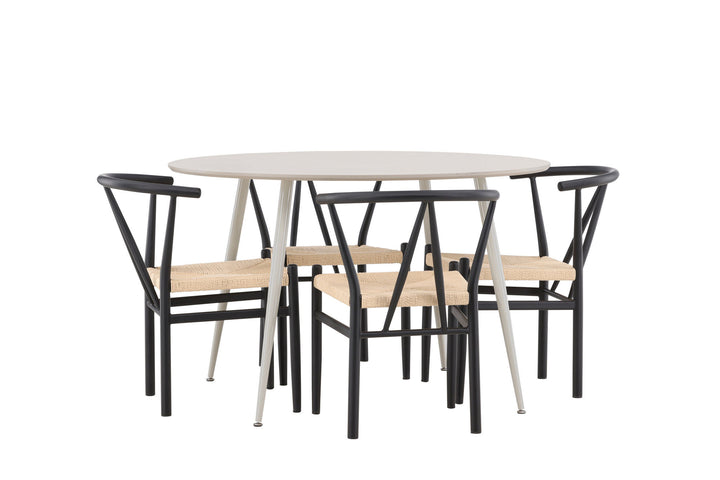Venture Home Plaza Dining Table with Alfons Dining Chair