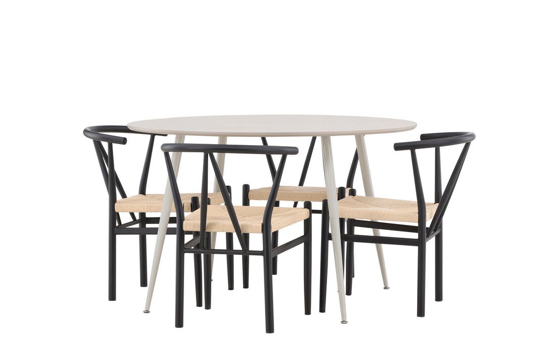 Venture Home Plaza Dining Table with Alfons Dining Chair