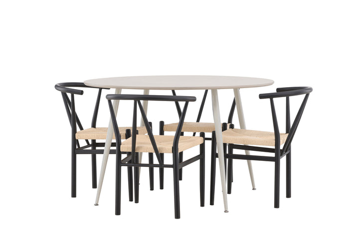 Venture Home Plaza Dining Table with Alfons Dining Chair