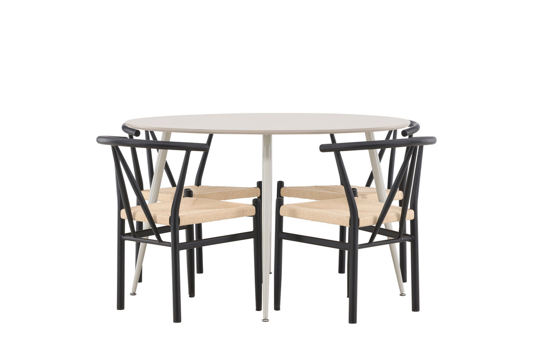 Venture Home Plaza Dining Table with Alfons Dining Chair
