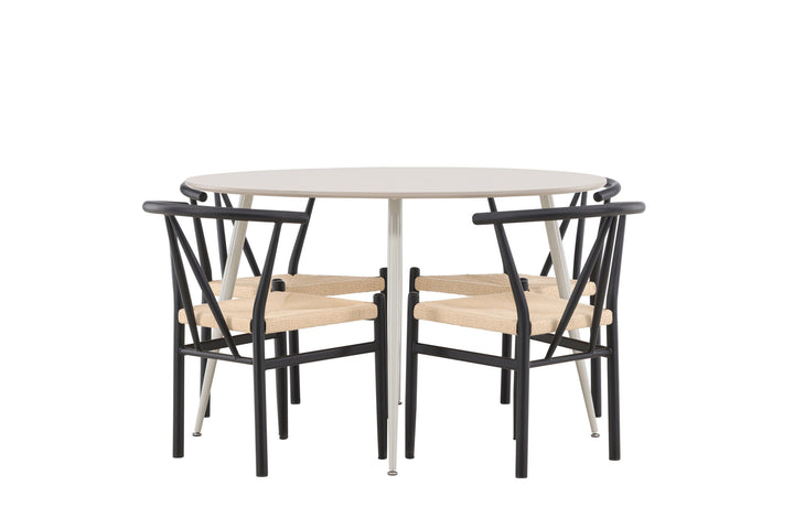 Venture Home Plaza Dining Table with Alfons Dining Chair