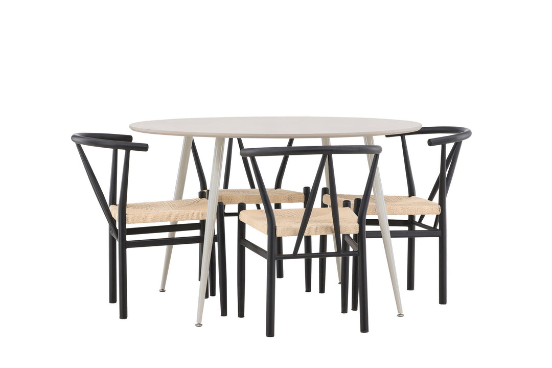 Venture Home Plaza Dining Table with Alfons Dining Chair