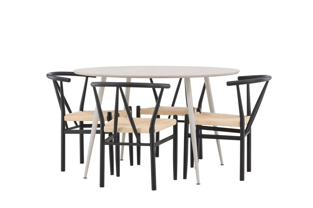 Venture Home Plaza Dining Table with Alfons Dining Chair
