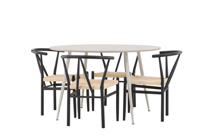Venture Home Plaza Dining Table with Alfons Dining Chair