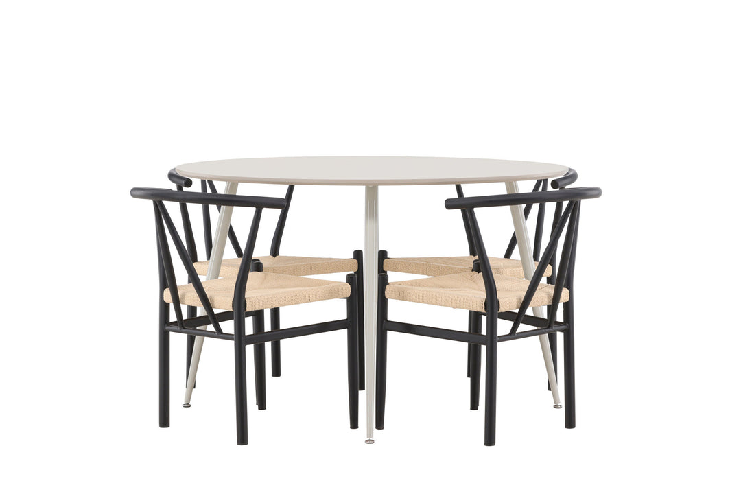 Venture Home Plaza Dining Table with Alfons Dining Chair