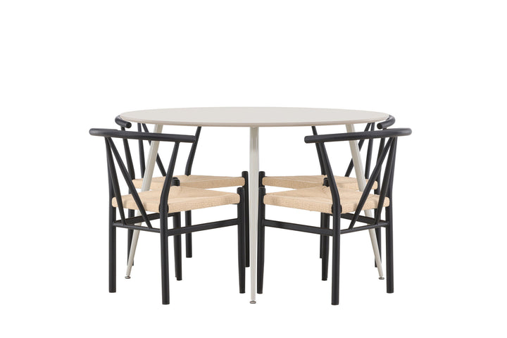 Venture Home Plaza Dining Table with Alfons Dining Chair