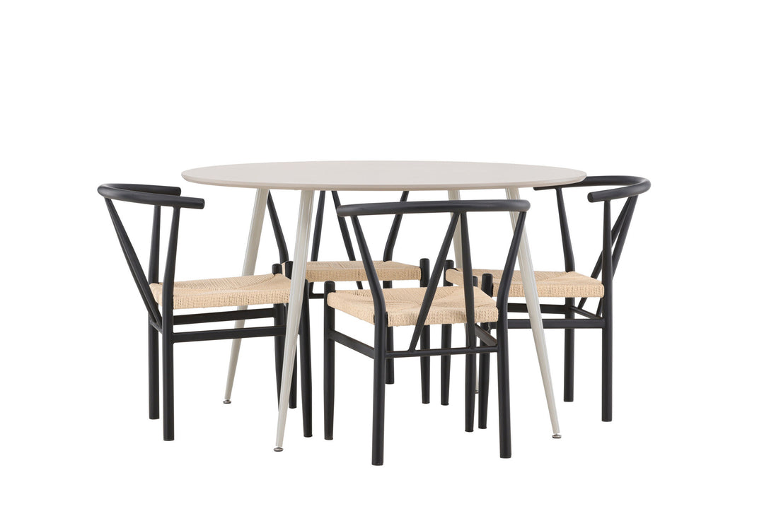 Venture Home Plaza Dining Table with Alfons Dining Chair