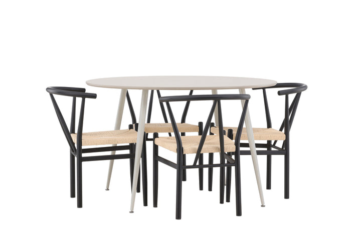 Venture Home Plaza Dining Table with Alfons Dining Chair