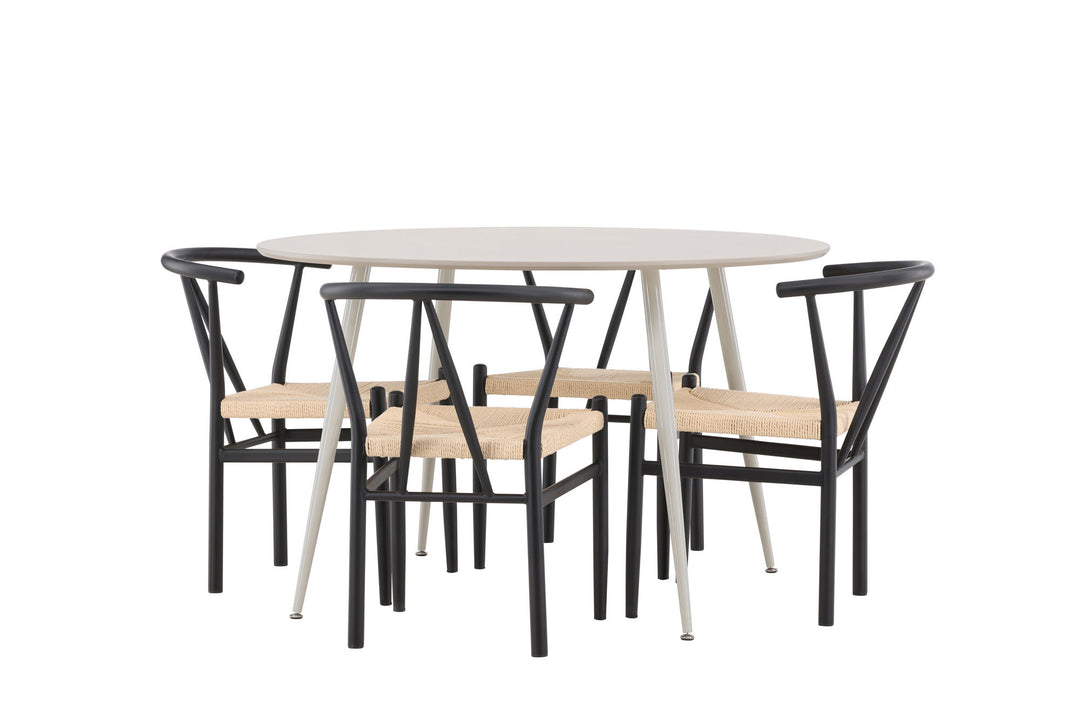 Venture Home Plaza Dining Table with Alfons Dining Chair