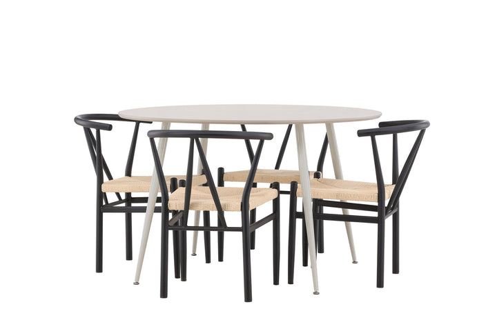 Venture Home Plaza Dining Table with Alfons Dining Chair