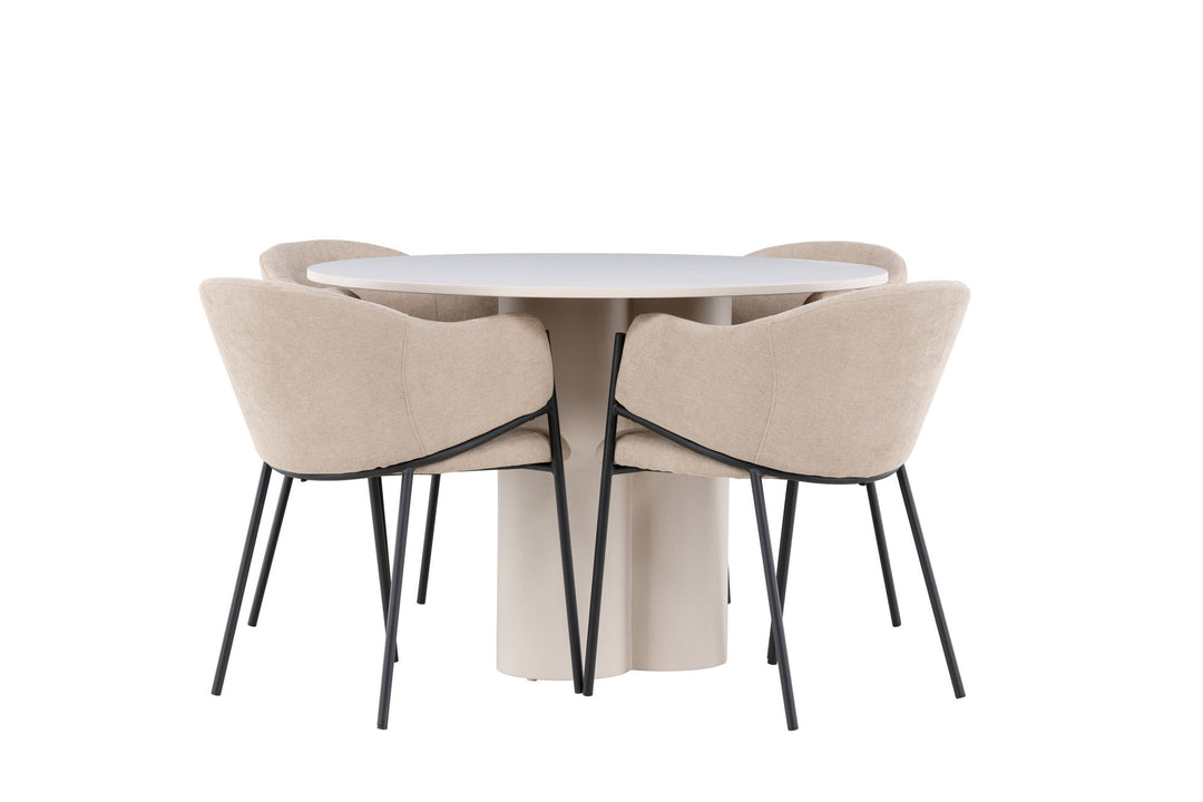 Venture Home Olivia Dining Table with Evelina Dining Chair
