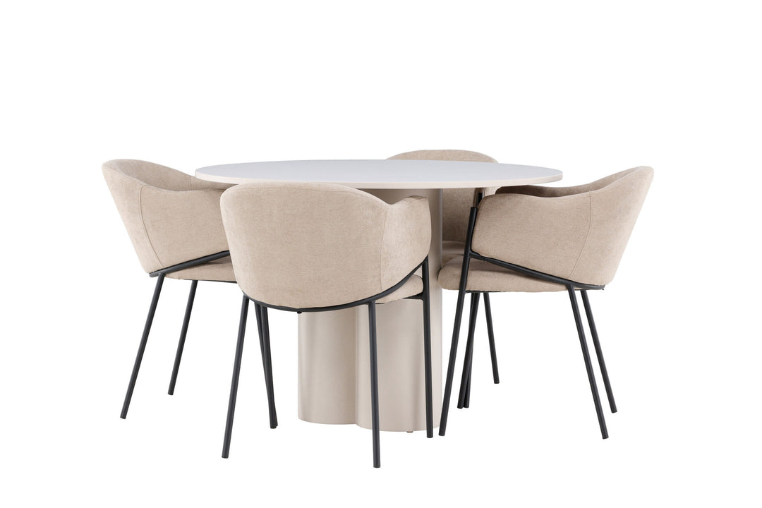 Venture Home Olivia Dining Table with Evelina Dining Chair