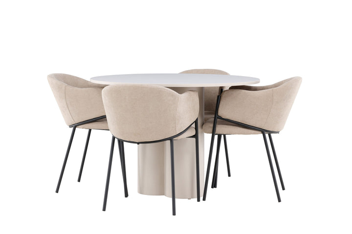 Venture Home Olivia Dining Table with Evelina Dining Chair