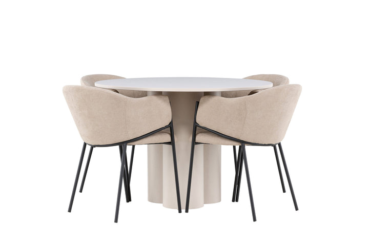 Venture Home Olivia Dining Table with Evelina Dining Chair